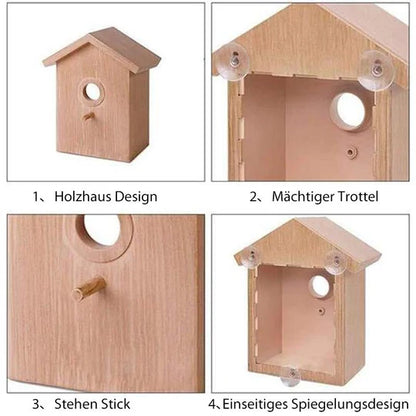 Fenster-Vogelhaus Mit Saugnäpfen