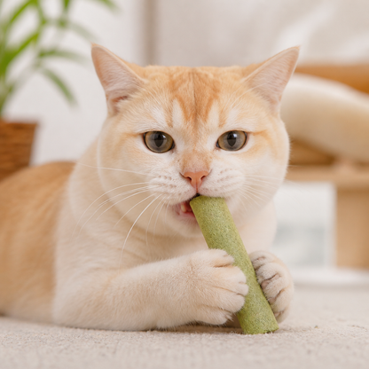 Katzengras Kaustangen zur Haarball Entfernung und Zahnpflege