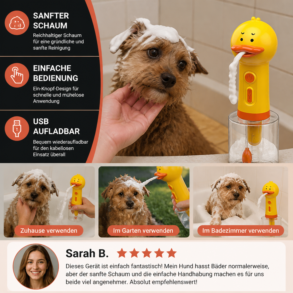 Automatic Duck – Schaumsprühgerät für Haustiere