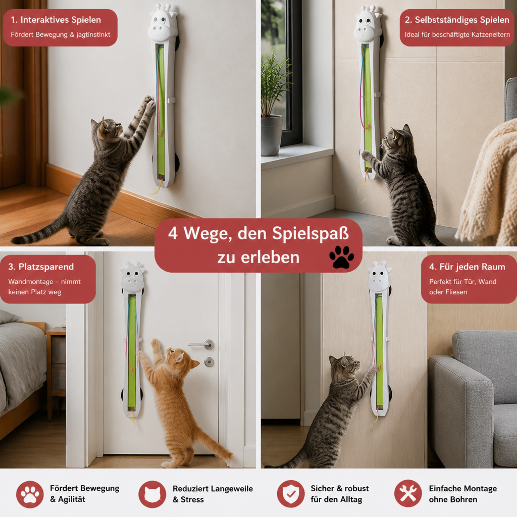 Automatisches Katzenspielzeug für interaktives und selbstständiges Spielen