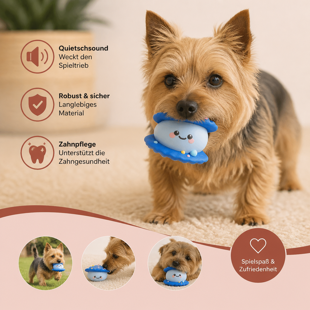 Süßes Quietschspielzeug im Meerestier-Design für Hunde