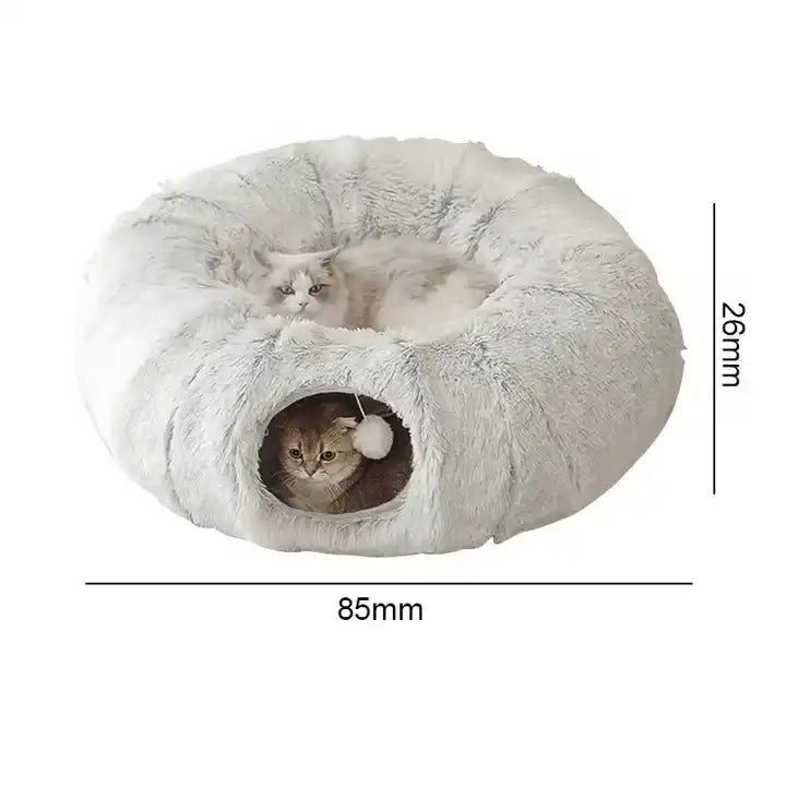 Katzen Plüschtunnel Spielbett