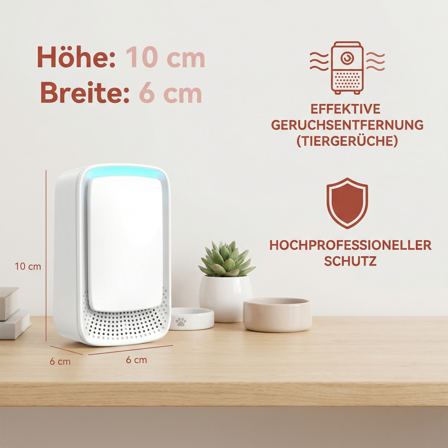 Mobiler Luftreiniger & Geruchsentferner – Ideal gegen Tiergerüche