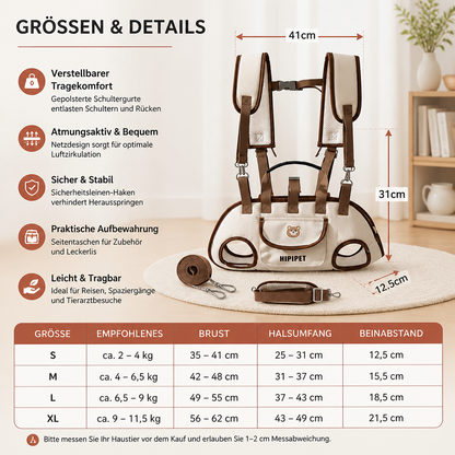 Verstellbare Haustier Schultertasche für Kleine Hunde und Katzen
