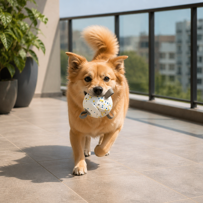 Umweltfreundlicher, unzerstörbarer Hundeball – bissfestes, interaktives Zieh- und Apportierspielzeug