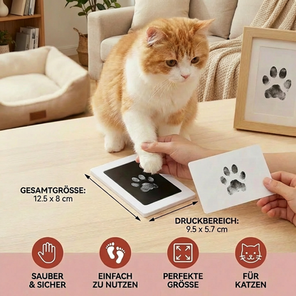 Haustier Pfoten- & Nasenabdruck-Set – DIY Erinnerungsset für Katzen