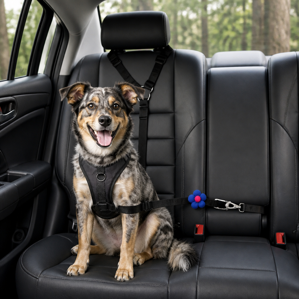 Verstellbarer Hunde Sicherheitsgurt für Sichere und Komfortable Autofahrten