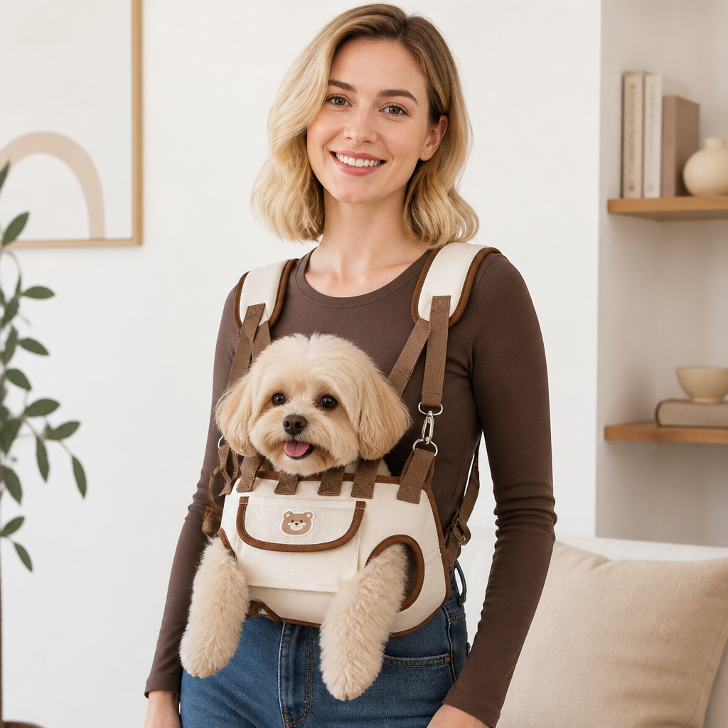 Verstellbare Haustier Schultertasche für Kleine Hunde und Katzen