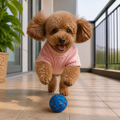 Interaktiver, wiederaufladbarer Hundeball – intelligentes Roll- und Zahnpflege-Kauspielzeug