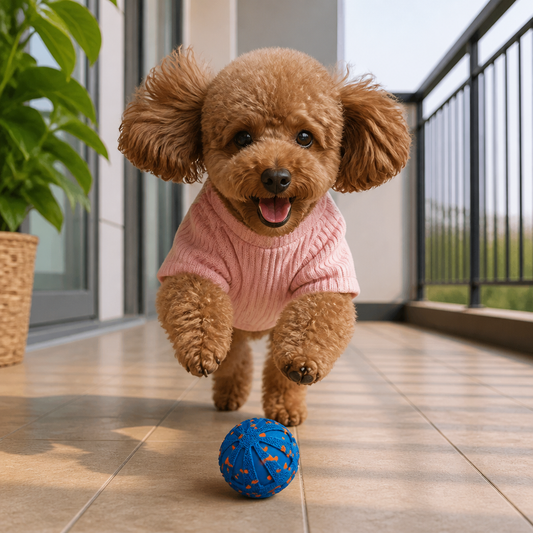 Interaktiver, wiederaufladbarer Hundeball – intelligentes Roll- und Zahnpflege-Kauspielzeug