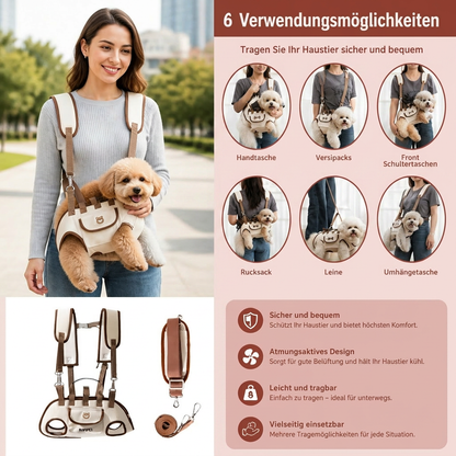 Verstellbare Haustier Schultertasche für Kleine Hunde und Katzen