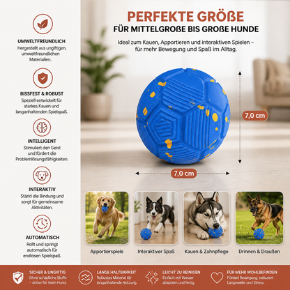 Umweltfreundlicher, bissfester, intelligenter, interaktiver, automatischer Hundeball