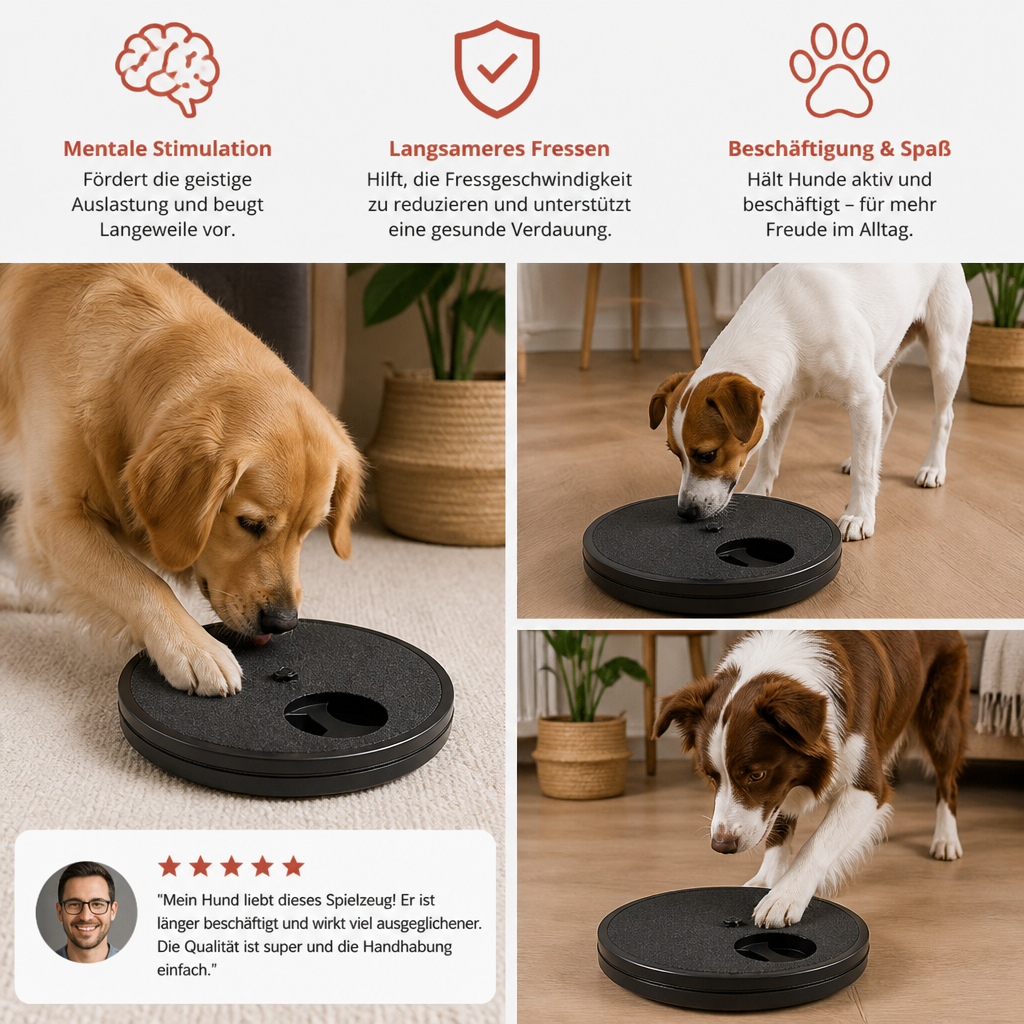 3-in-1 Interaktives Kratzspielzeug für Hunde mit Leckerli-Spender