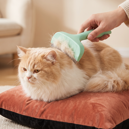 Unterwollrechen für Katzen – Extra breites Fellpflegewerkzeug für lose Haare & langes Fell