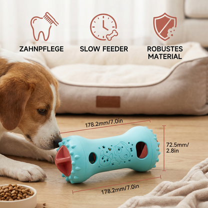 3-in-1 Hundespielzeug – Slow Feeder, Snackspender & Zahnpflege