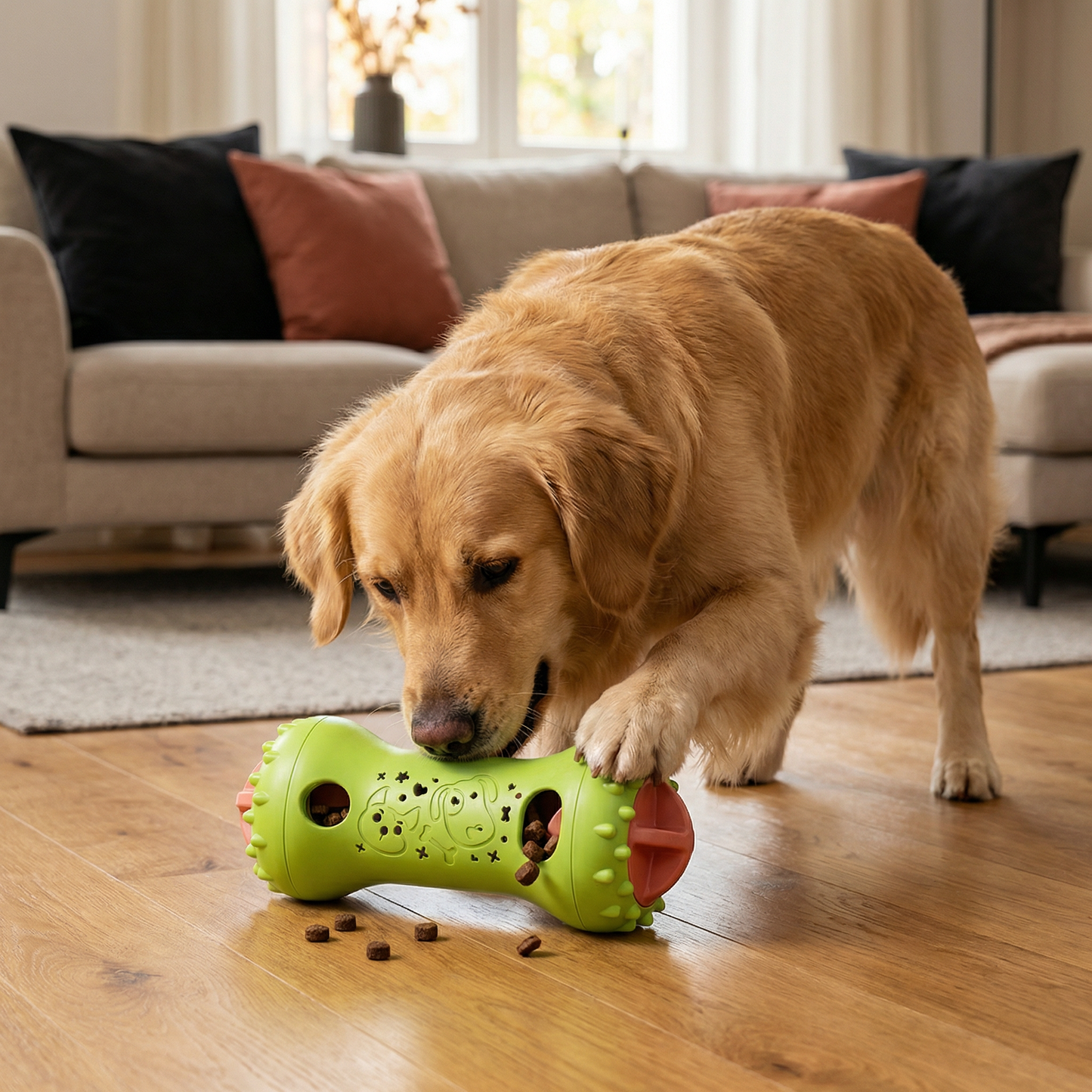 3-in-1 Hundespielzeug – Slow Feeder, Snackspender & Zahnpflege