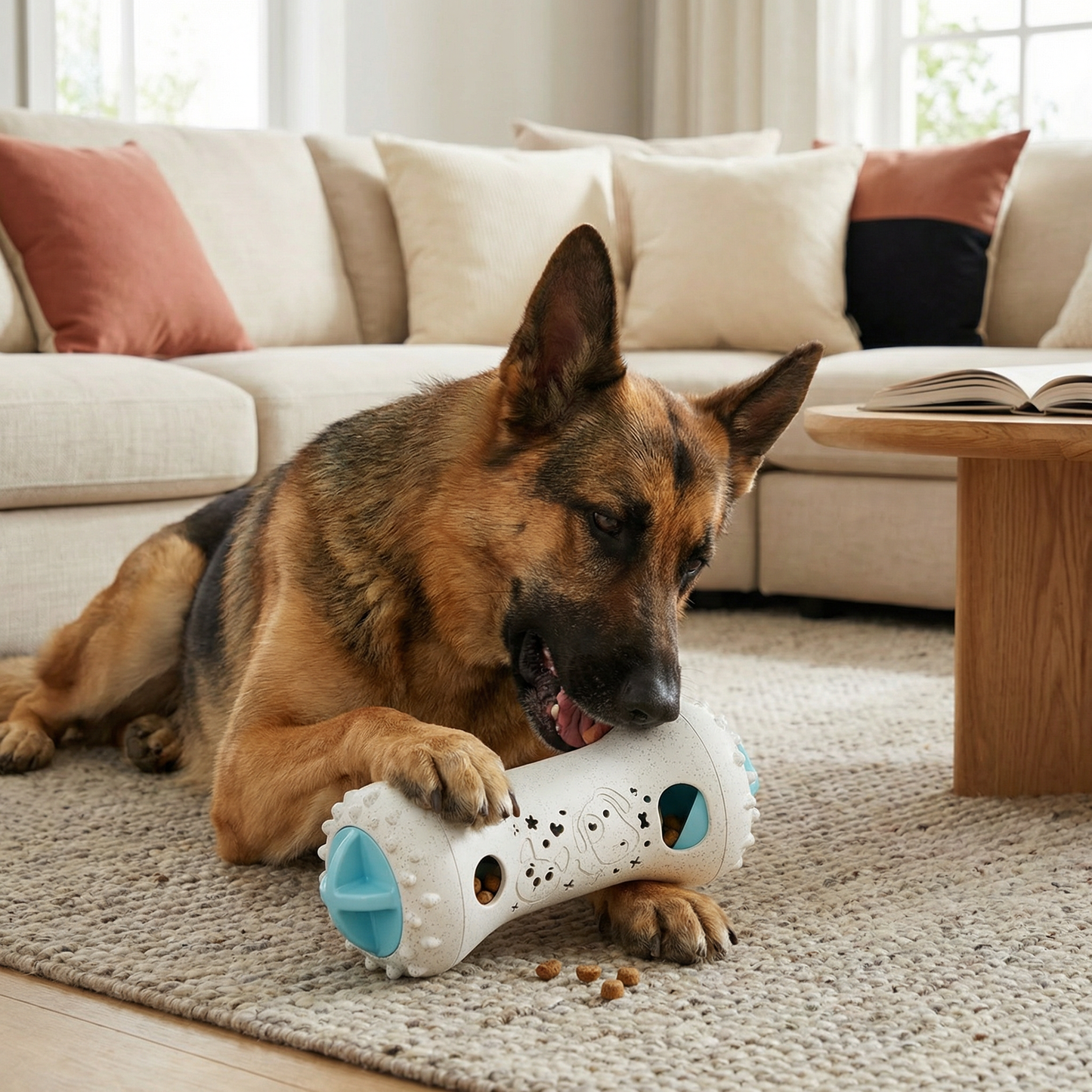 3-in-1 Hundespielzeug – Slow Feeder, Snackspender & Zahnpflege