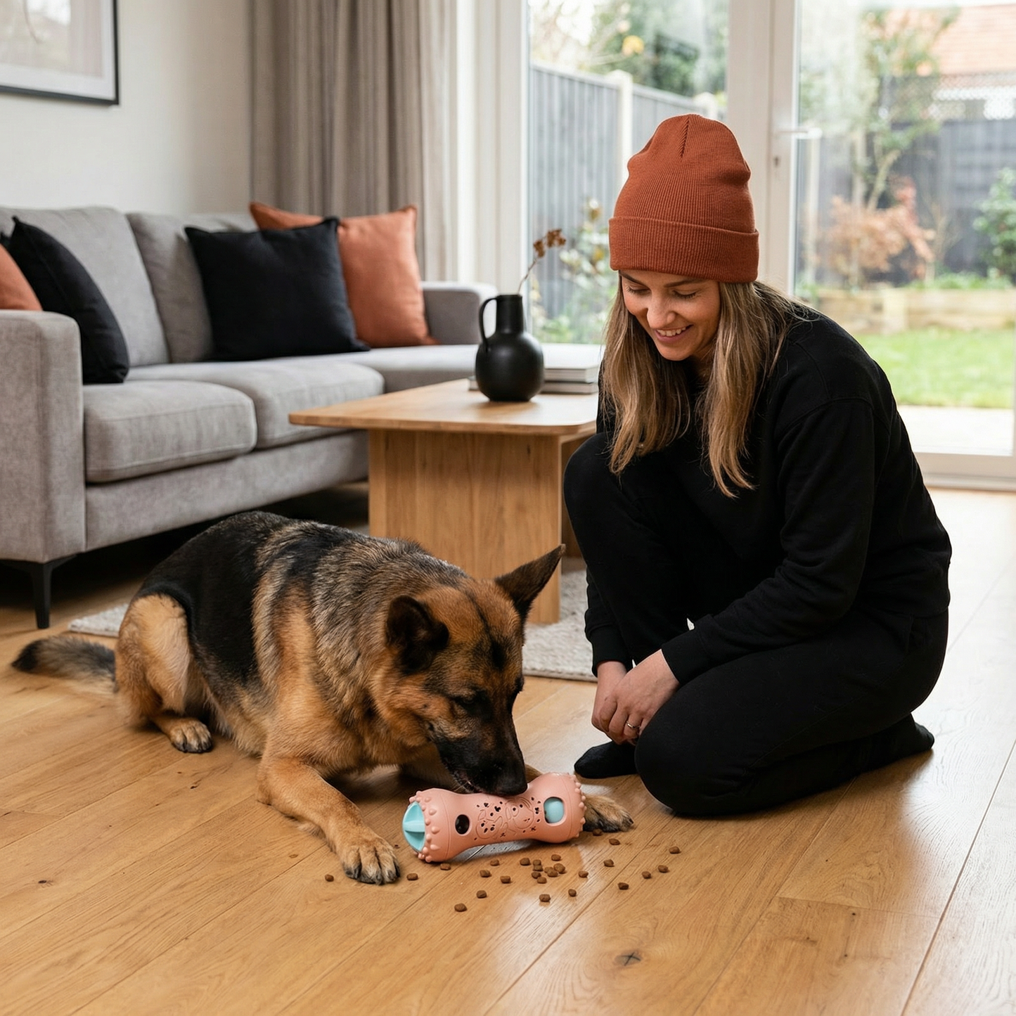 3-in-1 Hundespielzeug – Slow Feeder, Snackspender & Zahnpflege