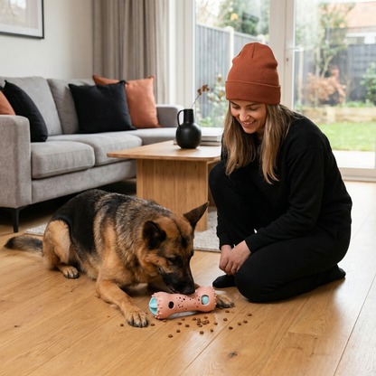 3-in-1 Hundespielzeug – Slow Feeder, Snackspender & Zahnpflege