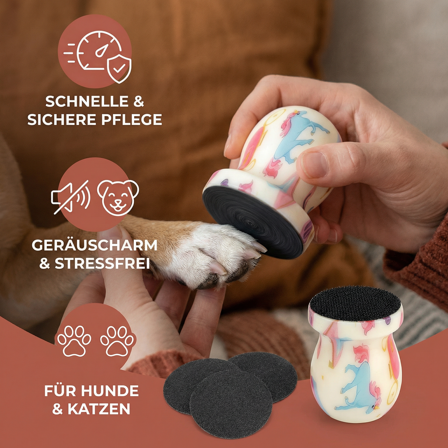 Krallenschleifer für Hunde & Katzen – Sicherer & einfacher Nageltrimmer