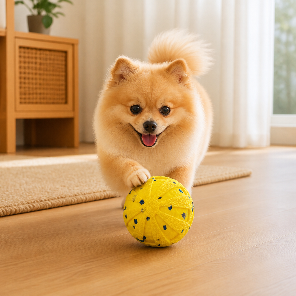Interaktiver, wiederaufladbarer Hundeball – intelligentes Roll- und Zahnpflege-Kauspielzeug
