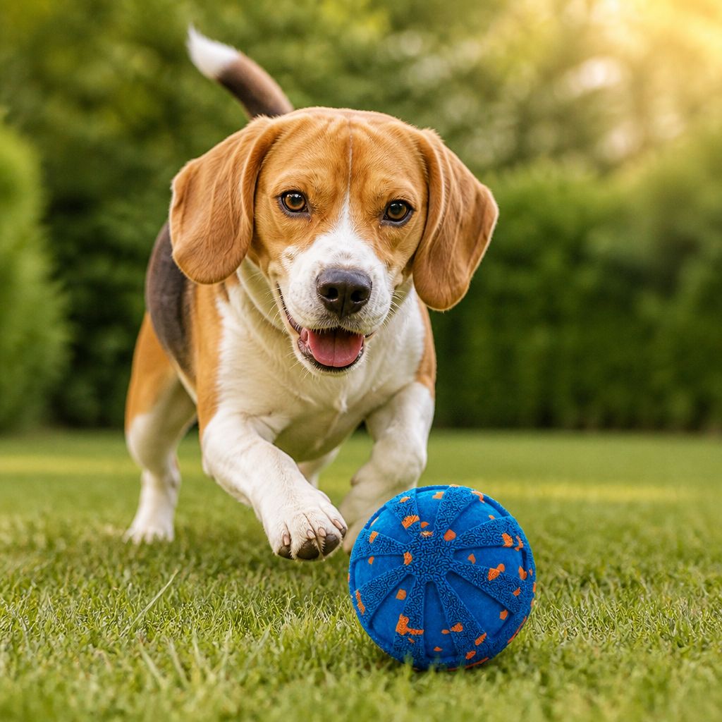 Interaktiver, wiederaufladbarer Hundeball – intelligentes Roll- und Zahnpflege-Kauspielzeug