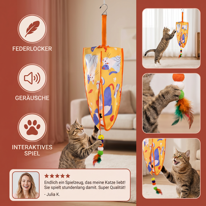 Automatisches hängendes Katzenspielzeug mit Federlockern und Geräuschen