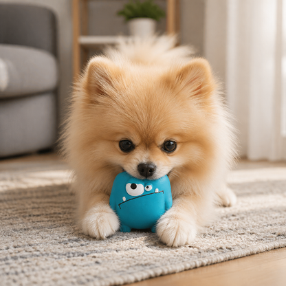 Langlebiges Quietsch-Hundespielzeug aus natürlichem Monster-Latex zur Zahnpflege