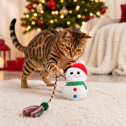 Weihnachtliches Katzenminze-Seilspielzeug für Katzen