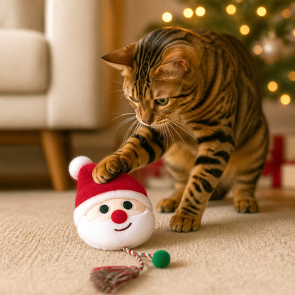Weihnachtliches Katzenminze-Seilspielzeug für Katzen