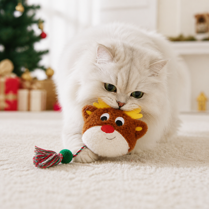 Weihnachtliches Katzenminze-Seilspielzeug für Katzen