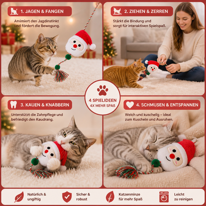 Weihnachtliches Katzenminze-Seilspielzeug für Katzen