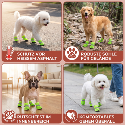 Atmungsaktive Mesh-Hundeschuhe für heiße Tage – mit weicher Sohle für kleine & große Hunde