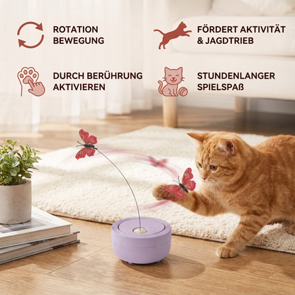 Interaktives Schmetterlings-Spinner-Spielzeug für Katzen