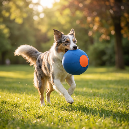 Robuster Trainingsball mit Hülle für Hunde
