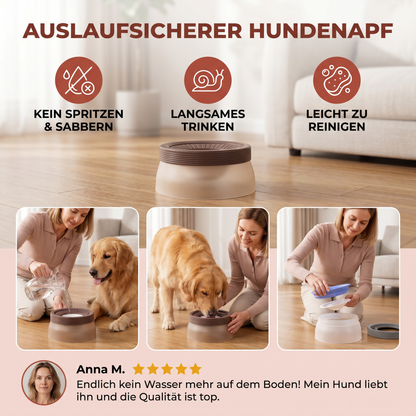 Auslaufsicherer Hundenapf