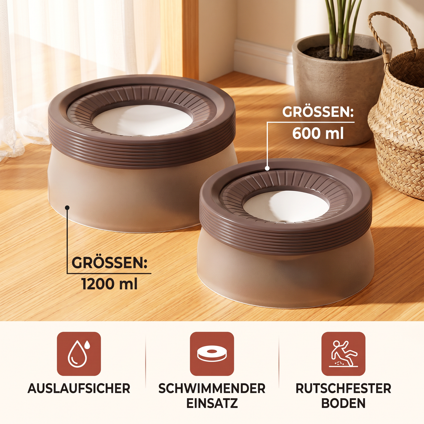 Auslaufsicherer Hundenapf