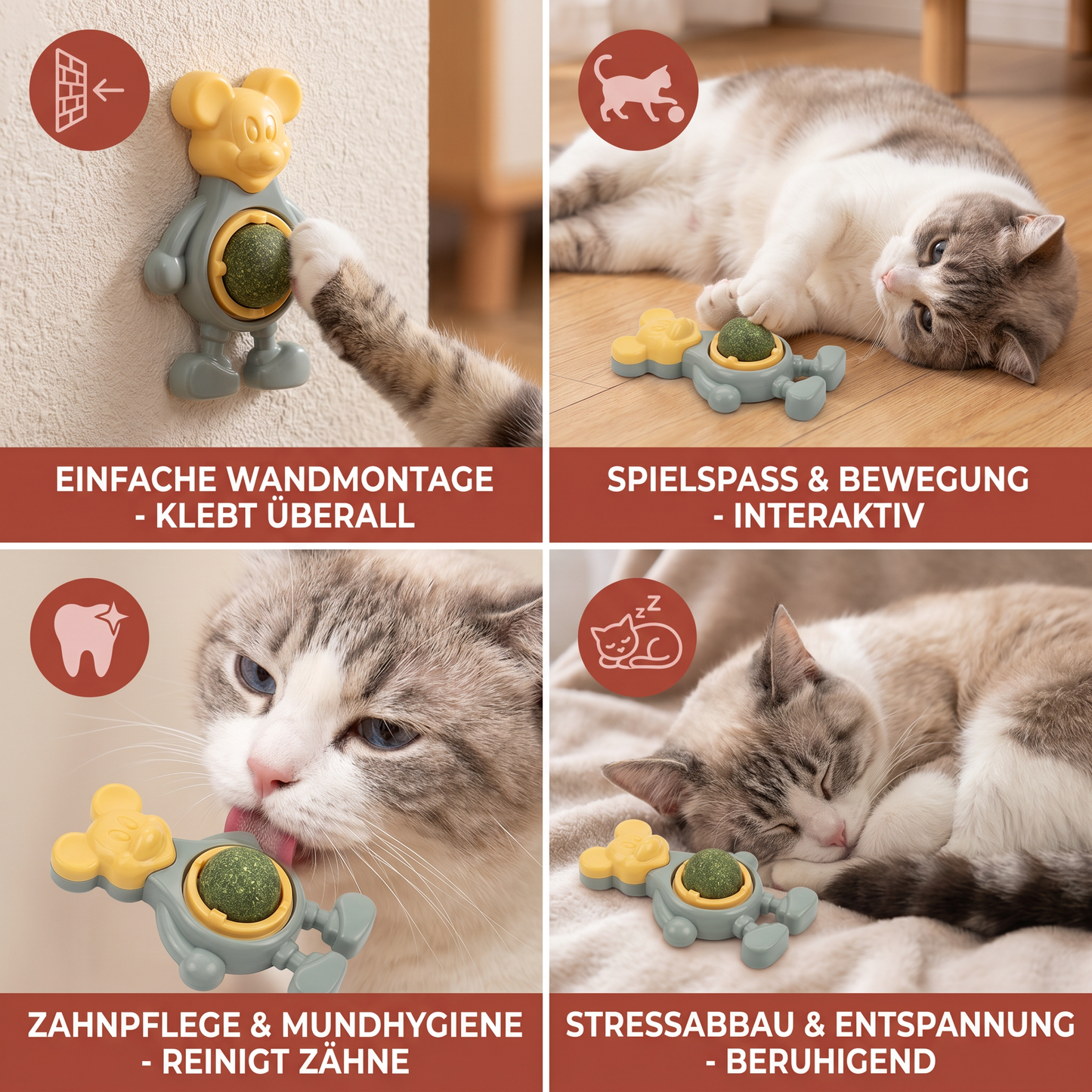 Katzenschnittkraut-Ball als Kauspielzeug