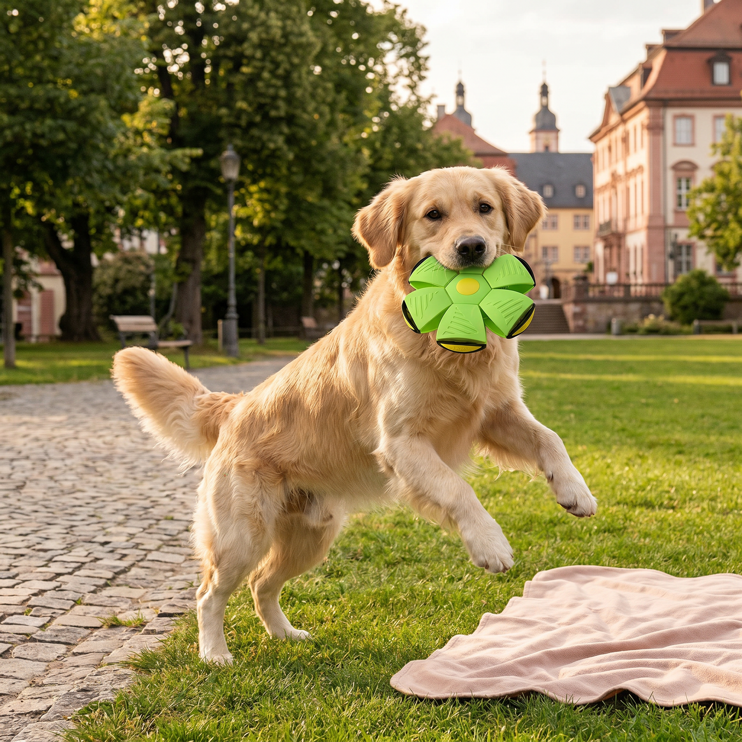 Interaktiver Flugball für Hunde