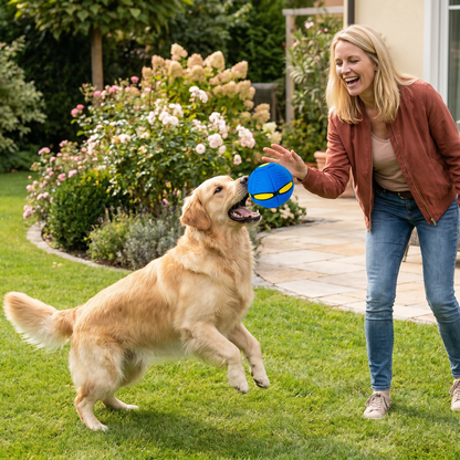 Interaktiver Flugball für Hunde