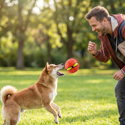 Interaktiver Flugball für Hunde