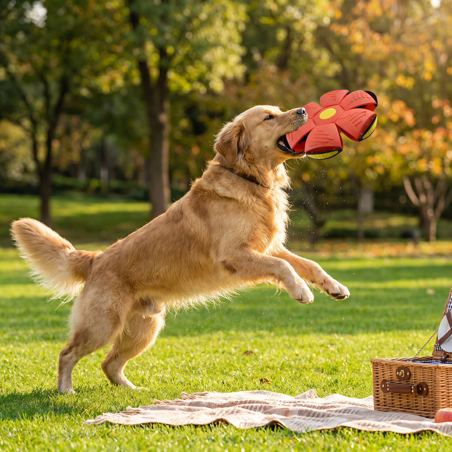 Interaktiver Flugball für Hunde