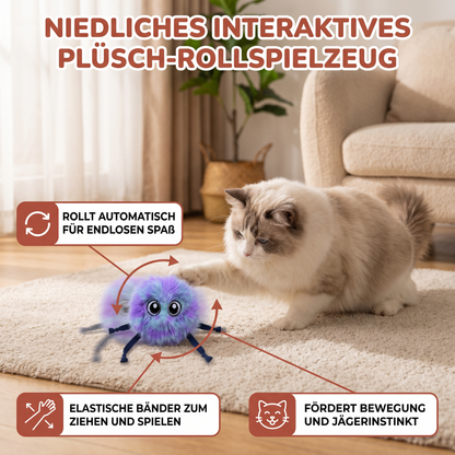 Niedliches interaktives Plüsch-Rollspielzeug für Katzen