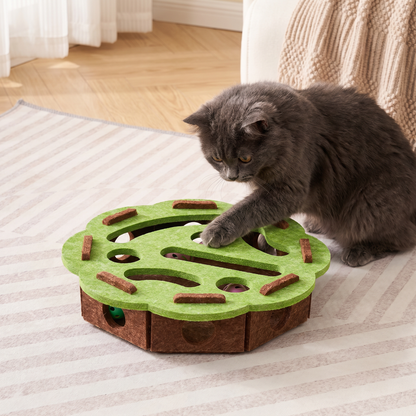 Interaktives Puzzle-Spielzeug aus Filz für Katzen
