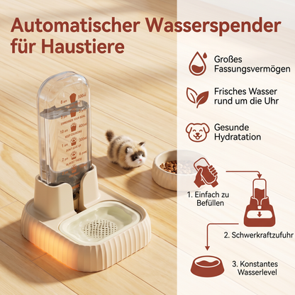 Automatischer Wasserspender für Haustiere mit großem Fassungsvermögen