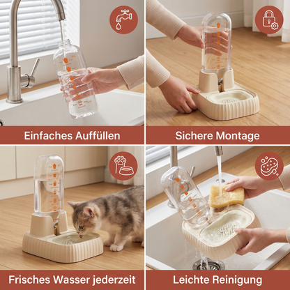 Automatischer Wasserspender für Haustiere mit großem Fassungsvermögen