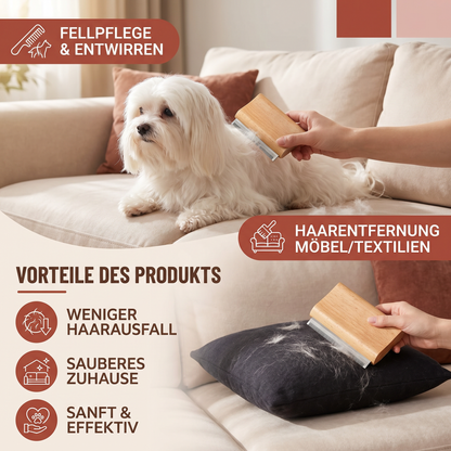 2-in-1-Kamm zur Fellpflege und Haarentfernung für Tierfell, Möbel und Textilien