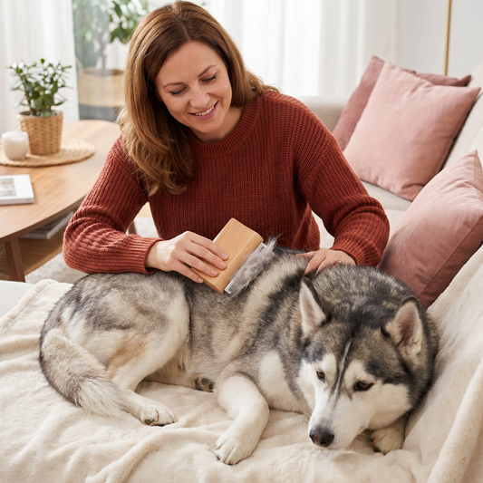 2-in-1-Kamm zur Fellpflege und Haarentfernung für Tierfell, Möbel und Textilien