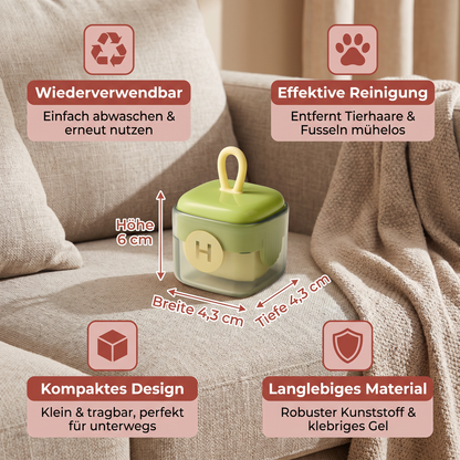Tierhaarentferner Rolle mit Wiederverwendbarem Design für Einfache Stoffreinigung