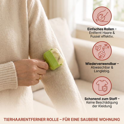 Tierhaarentferner Rolle mit Wiederverwendbarem Design für Einfache Stoffreinigung
